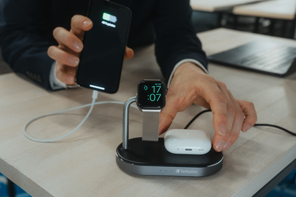 3-in-1 Charging Stand Wired and Wireless Charging for your Apple watch and iPhone