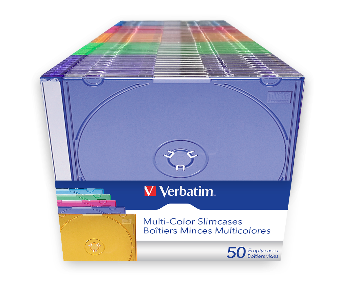 Multi-colour Slimcases - 50 Pack