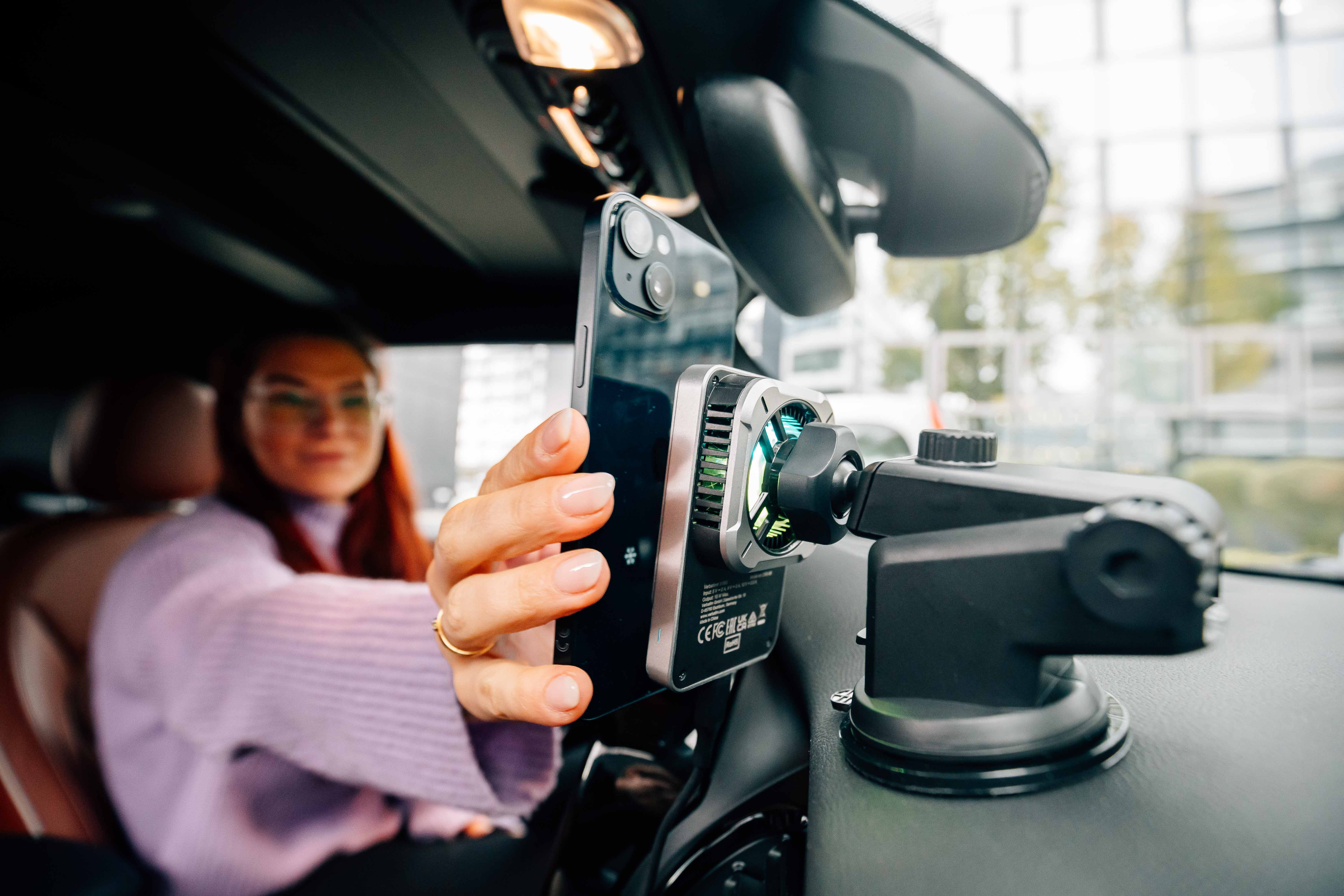 Charge 'n' Drive RGB Magnetic Wireless Car Charger