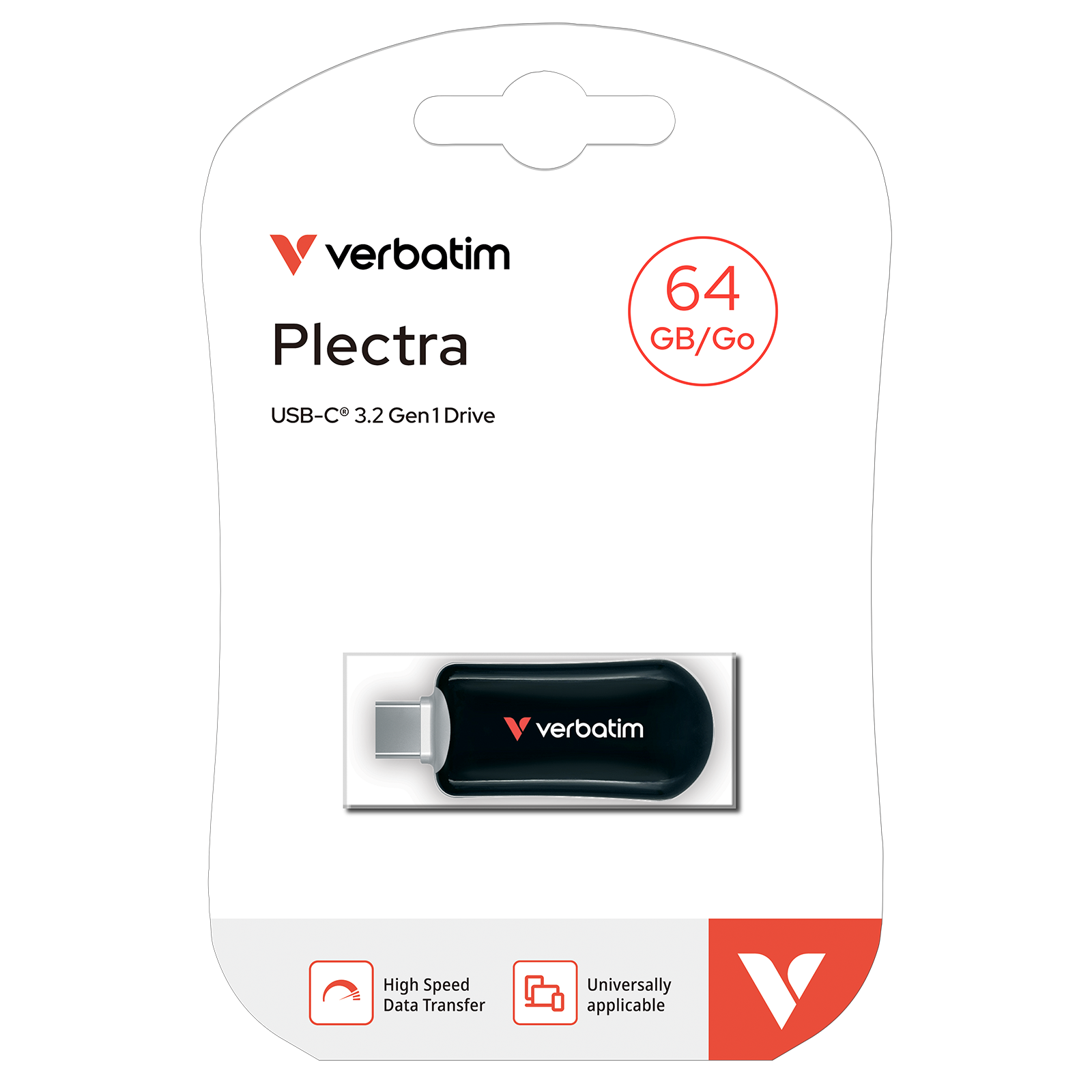 Plectra USB-C Flash Drive Black 64GB