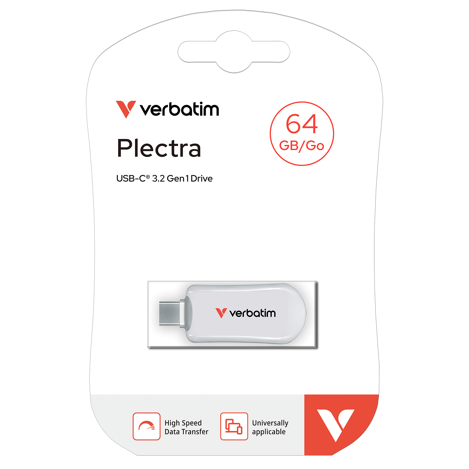 Plectra USB-C Flash Drive White 64GB