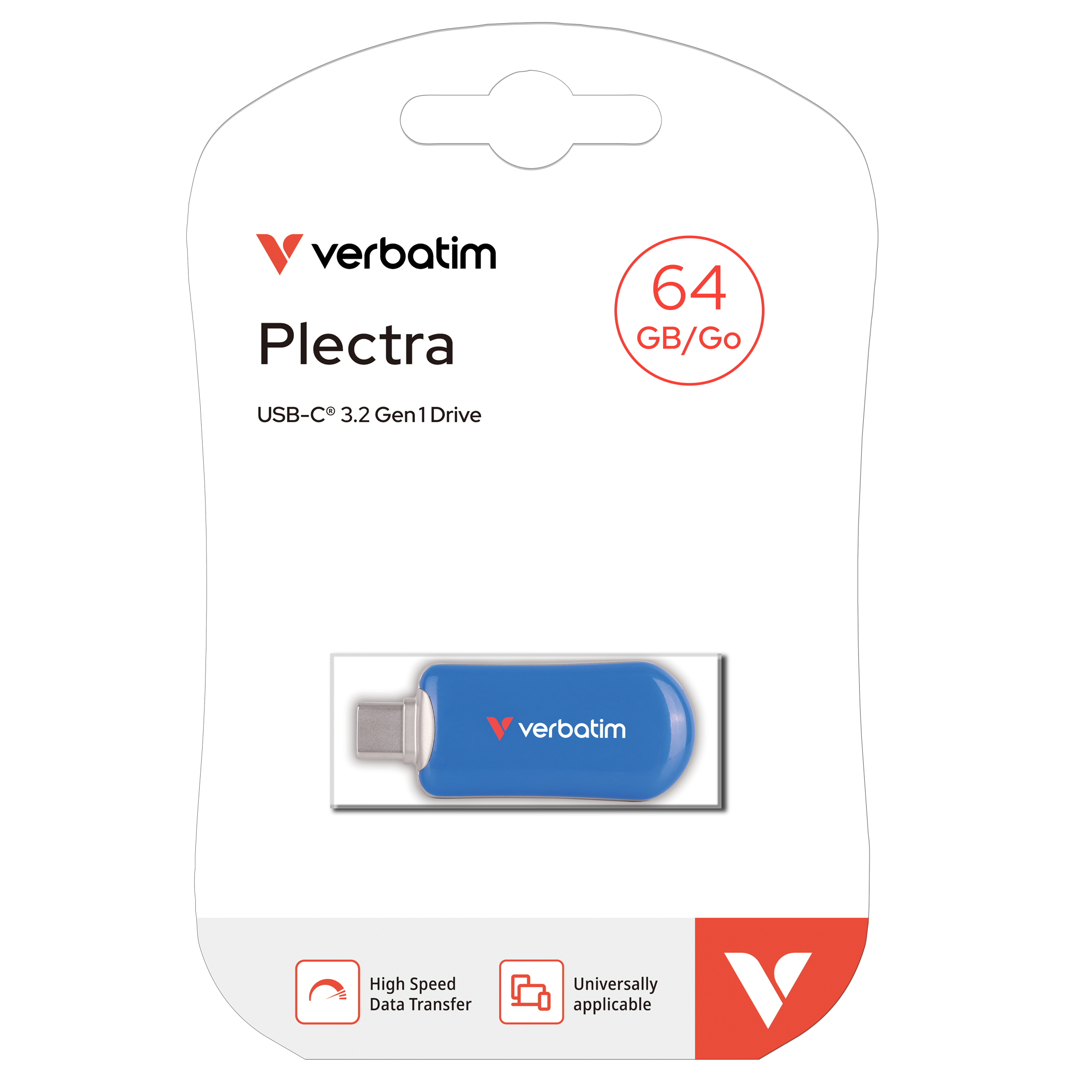 Plectra USB-C Flash Drive Blue 64GB