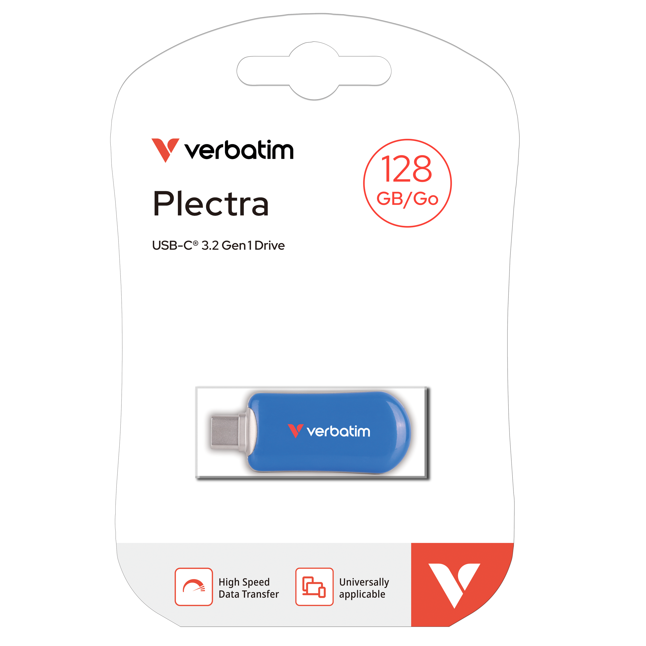 Plectra USB-C Flash Drive Blue 128GB