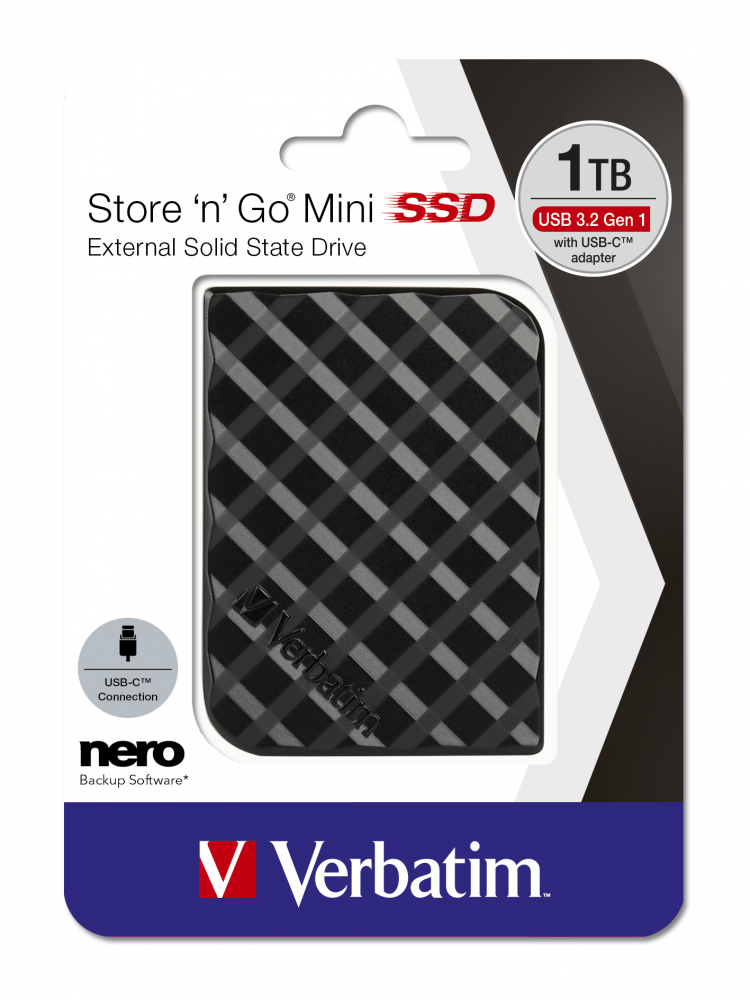 Store 'n' Go Mini SSD USB 3.2 Gen 1 1TB Black