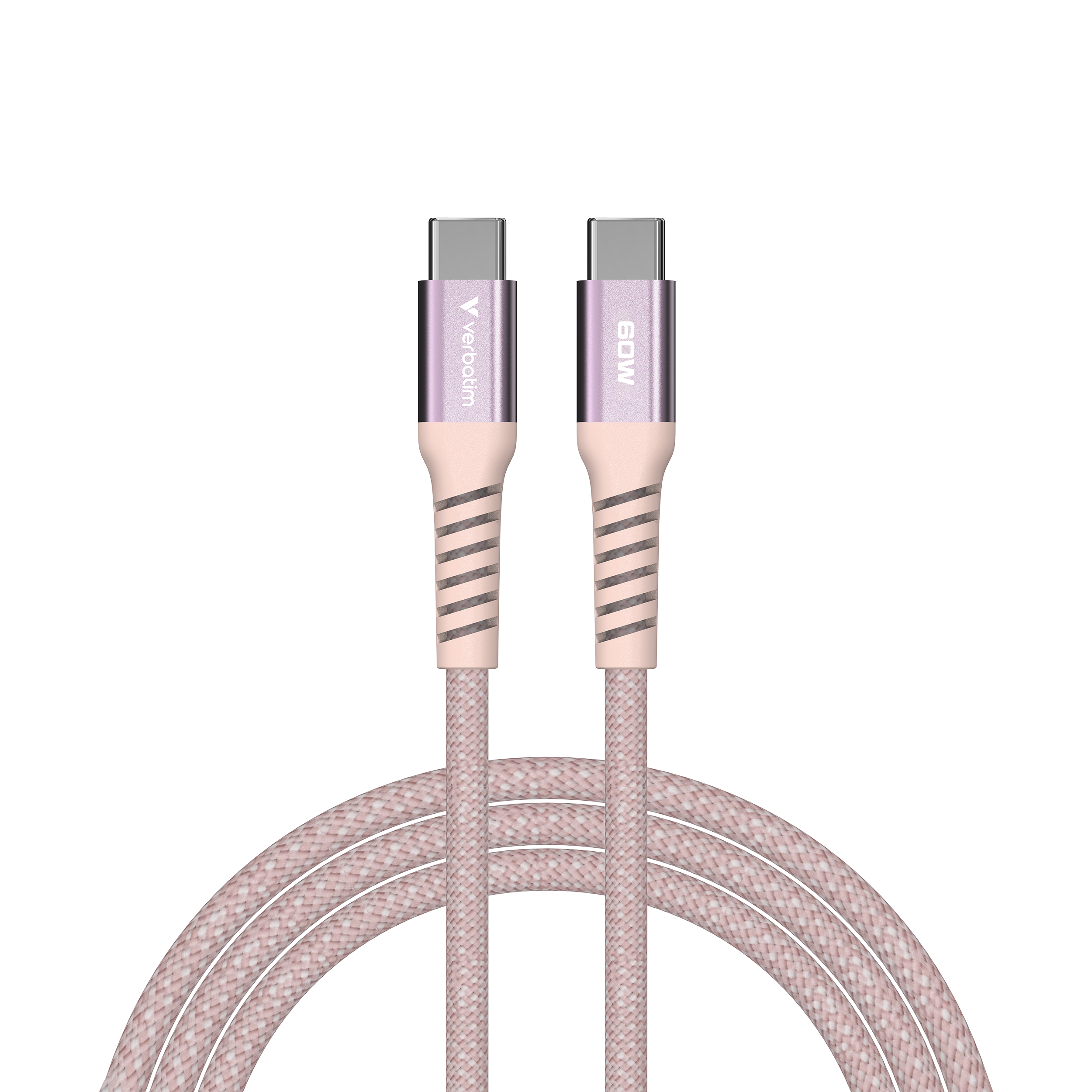 Câble magnétique Sync & Charge USB-C vers USB-C 60W - 120cm Rose