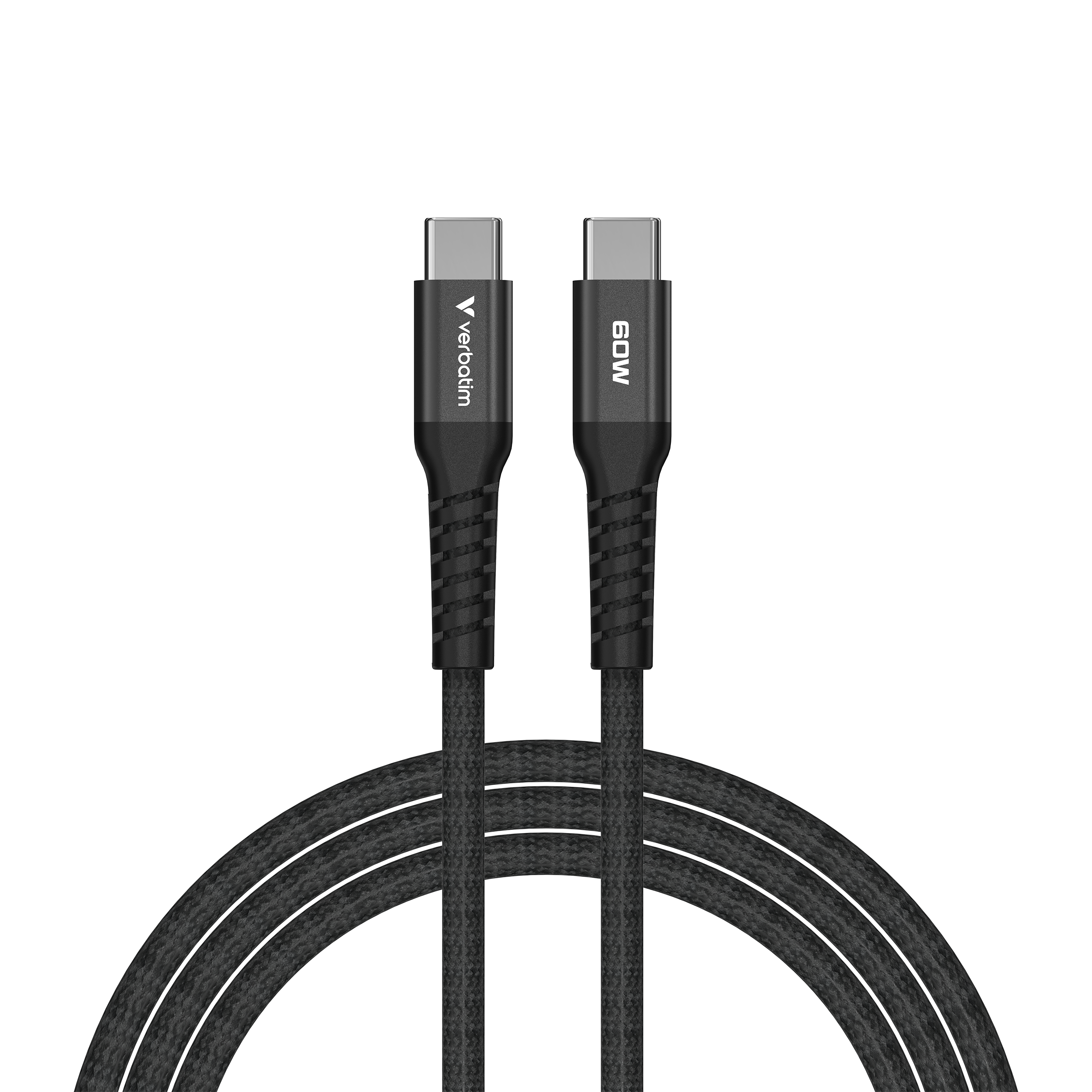 Câble magnétique Sync & Charge USB-C vers USB-C 60W - 120cm Noir