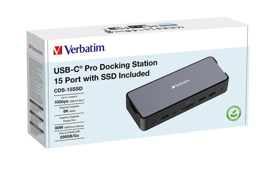 USB-C Pro Docking Station 15 Port with SSD Included CDS-15SSD