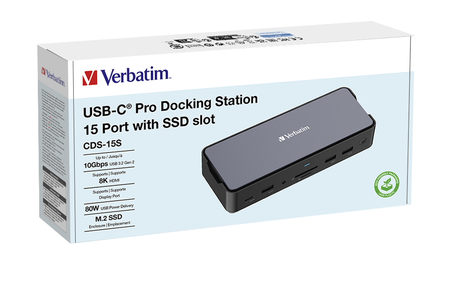 USB-C Pro Docking Station 15 Port with SSD Slot CDS-15S